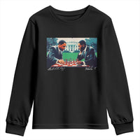 Martin Luther King Jr Malcolm X Youth Sweatshirt Playing Chess White House Black History