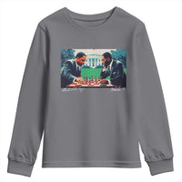 Martin Luther King Jr Malcolm X Youth Sweatshirt Playing Chess White House Black History