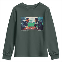 Martin Luther King Jr Malcolm X Youth Sweatshirt Playing Chess White House Black History