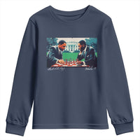 Martin Luther King Jr Malcolm X Youth Sweatshirt Playing Chess White House Black History