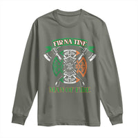 Irish Firefighter Long Sleeve Shirt Fir Na Tine Man Of Fire