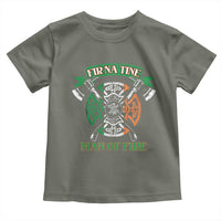 Irish Firefighter Toddler T Shirt Fir Na Tine Man Of Fire