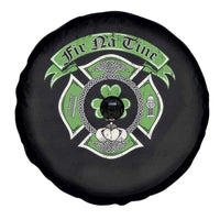 Irish Firefighter Spare Tire Cover Fir Na Tine Man Of Fire Celtic Claddagh Cross