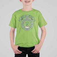 Irish Firefighter T Shirt For Kid Fir Na Tine Man Of Fire Celtic Claddagh Cross