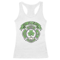 Irish Firefighter Racerback Tank Top Fir Na Tine Man Of Fire Celtic Claddagh Cross