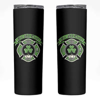 Irish Firefighter Skinny Tumbler Fir Na Tine Man Of Fire Celtic Claddagh Cross