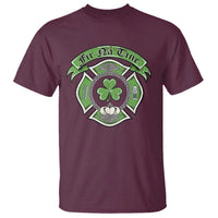 Irish Firefighter T Shirt Fir Na Tine Man Of Fire Celtic Claddagh Cross