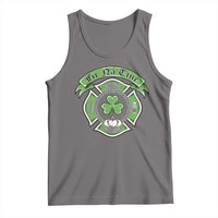 Irish Firefighter Tank Top Fir Na Tine Man Of Fire Celtic Claddagh Cross