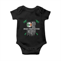 Irish Firefighter Fir Na Tine Man Of Fire Baby Onesie Irish American Flag