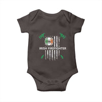 Irish Firefighter Fir Na Tine Man Of Fire Baby Onesie Irish American Flag