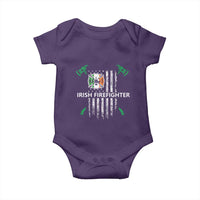 Irish Firefighter Fir Na Tine Man Of Fire Baby Onesie Irish American Flag