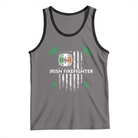 Irish Firefighter Fir Na Tine Man Of Fire Tank Top Irish American Flag