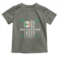 Irish Firefighter Fir Na Tine Man Of Fire Toddler T Shirt Irish American Flag