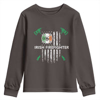 Irish Firefighter Fir Na Tine Man Of Fire Youth Sweatshirt Irish American Flag