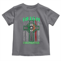 Irish Firefighter Toddler T Shirt Celtic Cross American Flag