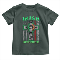 Irish Firefighter Toddler T Shirt Celtic Cross American Flag