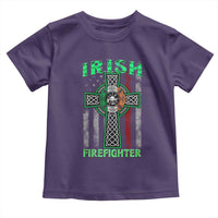 Irish Firefighter Toddler T Shirt Celtic Cross American Flag
