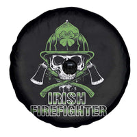 Irish Firefighter Spare Tire Cover Shamrock Skull Man Of Fire