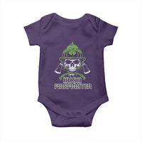 Irish Firefighter Baby Onesie Shamrock Skull Man Of Fire