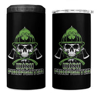 Irish Firefighter 4 in 1 Can Cooler Tumbler Shamrock Skull Man Of Fire