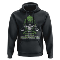Irish Firefighter Hoodie Shamrock Skull Man Of Fire