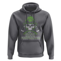 Irish Firefighter Hoodie Shamrock Skull Man Of Fire
