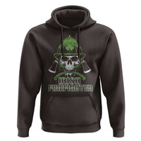 Irish Firefighter Hoodie Shamrock Skull Man Of Fire