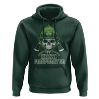 Irish Firefighter Hoodie Shamrock Skull Man Of Fire
