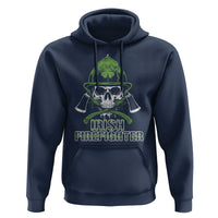 Irish Firefighter Hoodie Shamrock Skull Man Of Fire