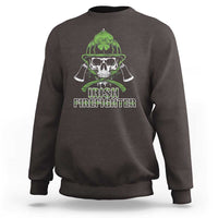 Irish Firefighter Sweatshirt Shamrock Skull Man Of Fire