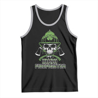 Irish Firefighter Tank Top Shamrock Skull Man Of Fire