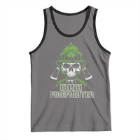 Irish Firefighter Tank Top Shamrock Skull Man Of Fire
