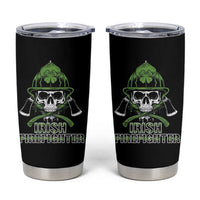 Irish Firefighter Tumbler Cup Shamrock Skull Man Of Fire
