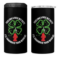 Funny Irish Firefighter 4 in 1 Can Cooler Tumbler Feeling A Wee Bit Hot I'll Shamrock Your World