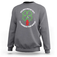 Funny Irish Firefighter Sweatshirt Feeling A Wee Bit Hot I'll Shamrock Your World