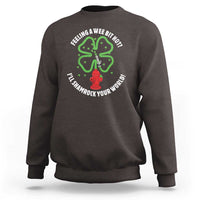 Funny Irish Firefighter Sweatshirt Feeling A Wee Bit Hot I'll Shamrock Your World