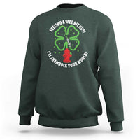 Funny Irish Firefighter Sweatshirt Feeling A Wee Bit Hot I'll Shamrock Your World