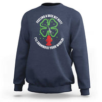 Funny Irish Firefighter Sweatshirt Feeling A Wee Bit Hot I'll Shamrock Your World