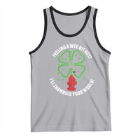 Funny Irish Firefighter Tank Top Feeling A Wee Bit Hot I'll Shamrock Your World