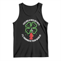 Funny Irish Firefighter Tank Top Feeling A Wee Bit Hot I'll Shamrock Your World