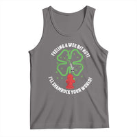 Funny Irish Firefighter Tank Top Feeling A Wee Bit Hot I'll Shamrock Your World