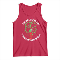 Funny Irish Firefighter Tank Top Feeling A Wee Bit Hot I'll Shamrock Your World