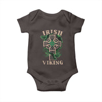 Irish Viking Baby Onesie Celtic Cross Odin's Raven