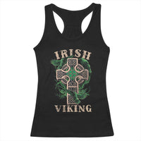 Irish Viking Racerback Tank Top Celtic Cross Odin's Raven