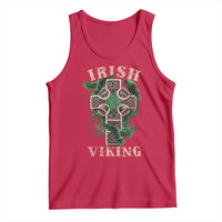 Irish Viking Tank Top Celtic Cross Odin's Raven