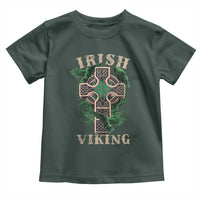 Irish Viking Toddler T Shirt Celtic Cross Odin's Raven