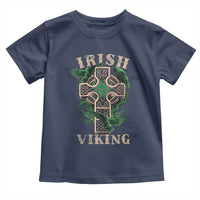Irish Viking Toddler T Shirt Celtic Cross Odin's Raven