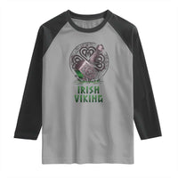 Irish Viking Raglan Shirt Celtic Thor Mjolnir