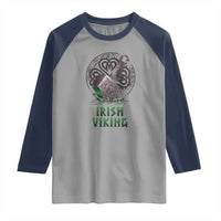 Irish Viking Raglan Shirt Celtic Thor Mjolnir