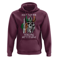 Funny Irish Viking Hoodie Irish Temper Viking Attitude